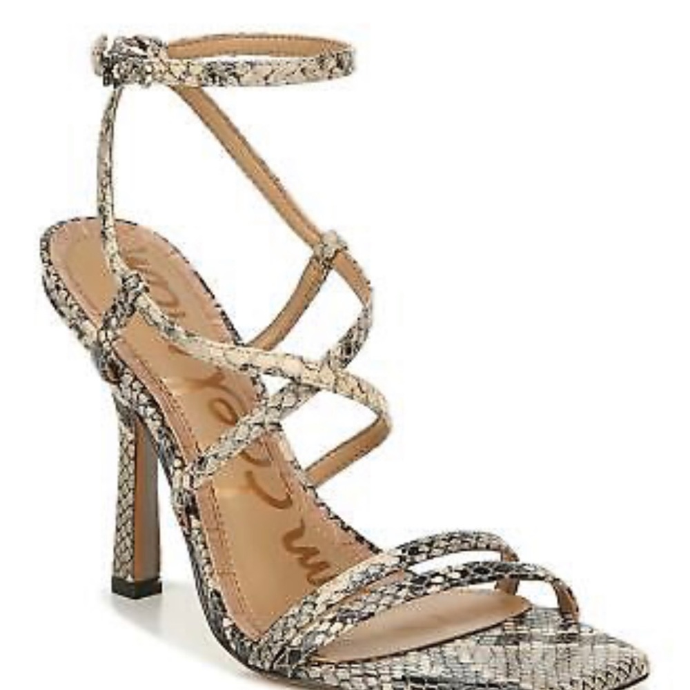 Sam Edelman Leeanne Snakeskin Strappy Sandals